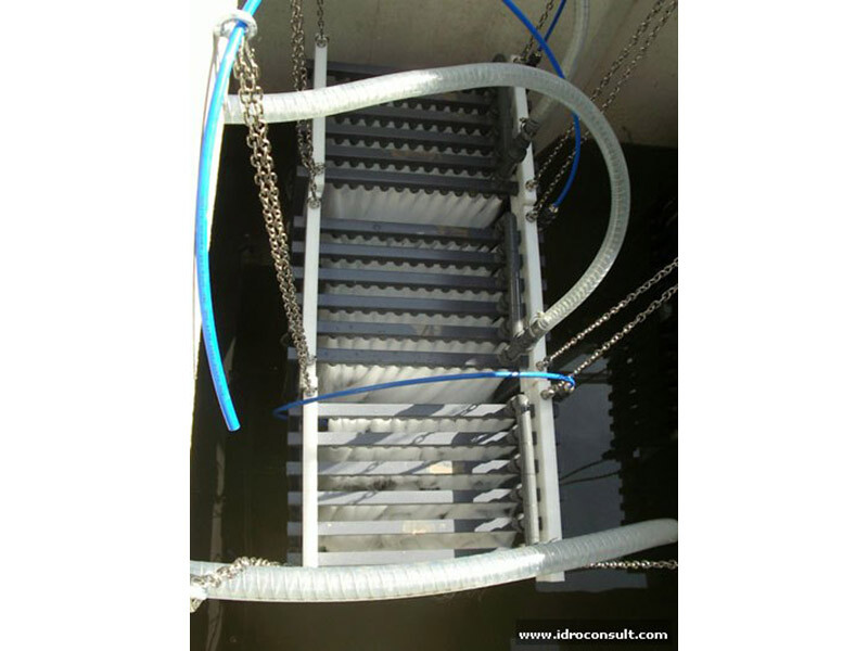 Allestimento a bioreattore Portata: 3,0 m�/h &raquo; Impianti industriali di ultrafiltrazione in depressione