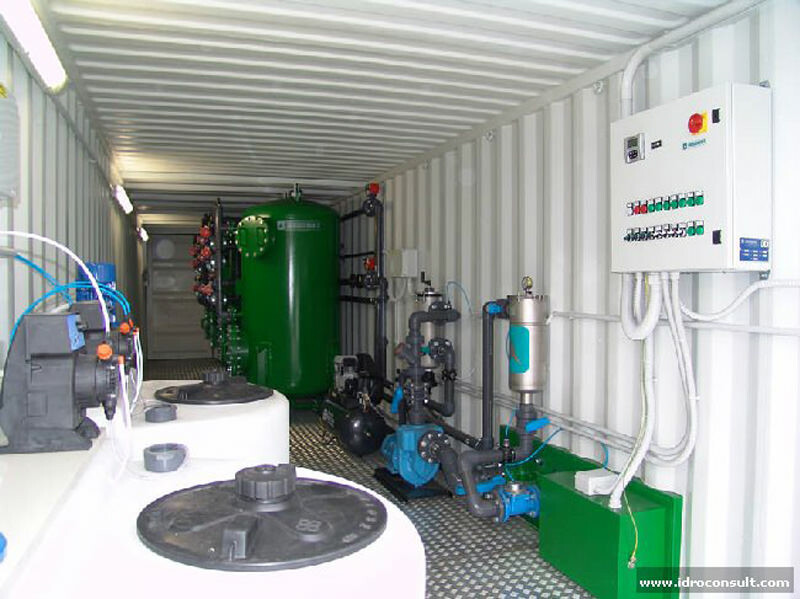 Vista interna unit� &raquo; Potabilizzatori in container