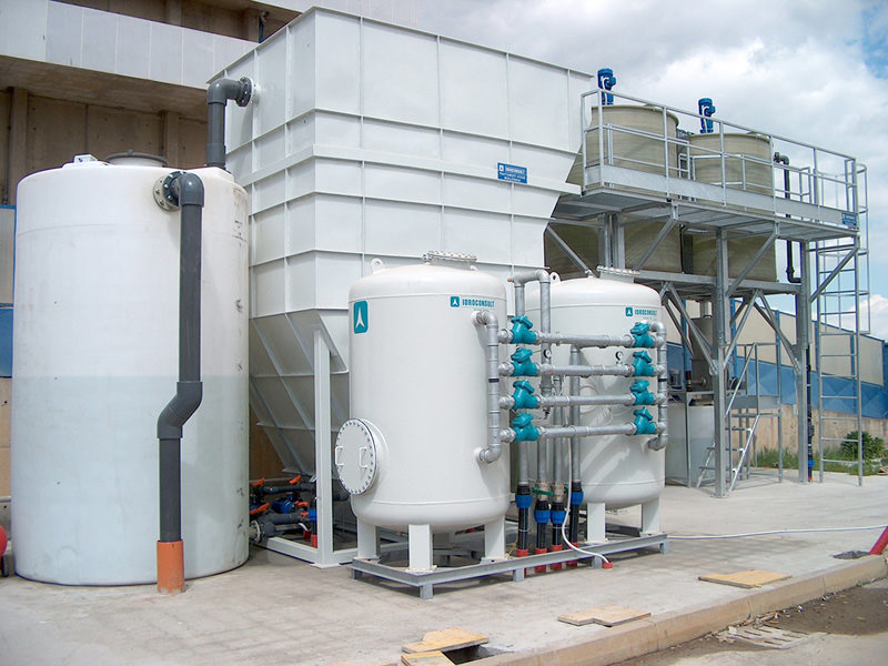 Chemical-physical plant Treatment flow rate 25m³/h