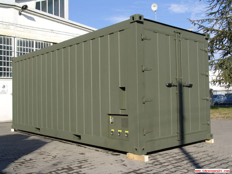 External view military water treat. unit