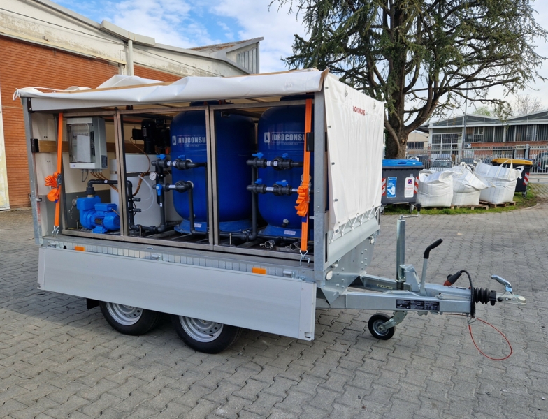 Wheeled water purifier