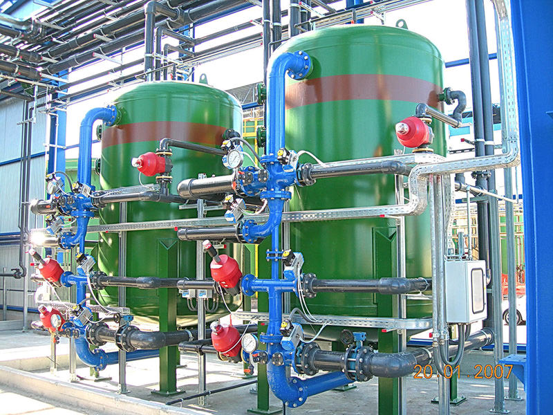 Chelating resins filters Flow-rate 120 m³/h