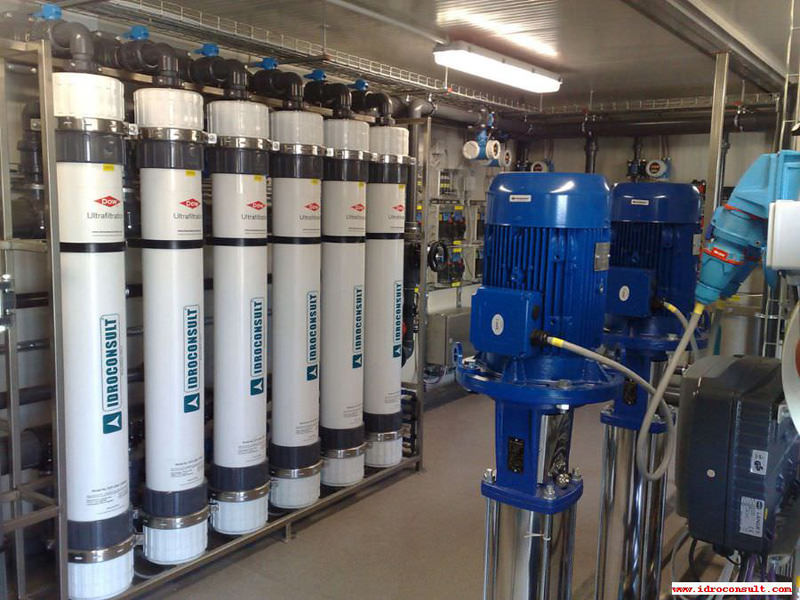Ultrafiltration plant: Flow rate 16 m³/h