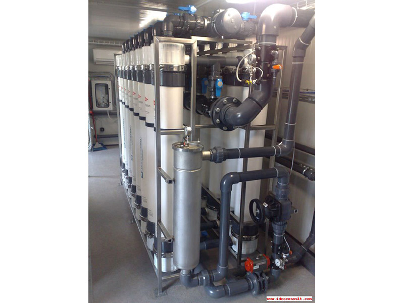 Ultrafiltration plant: Flow rate 24 m³/h